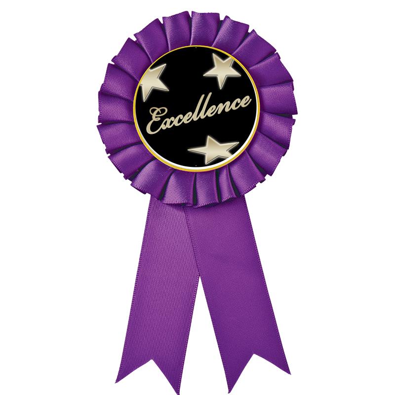 PURPLE MYLAR ROSETTES
