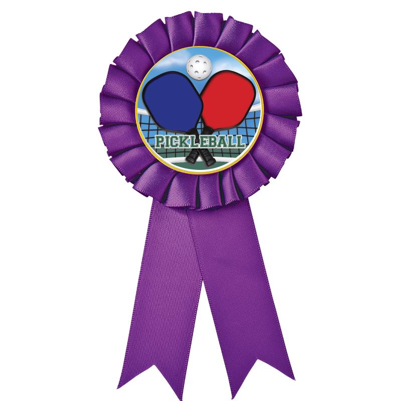 PURPLE MYLAR ROSETTES