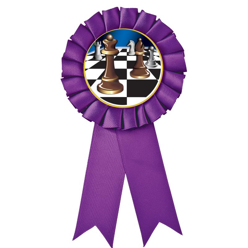 PURPLE MYLAR ROSETTES