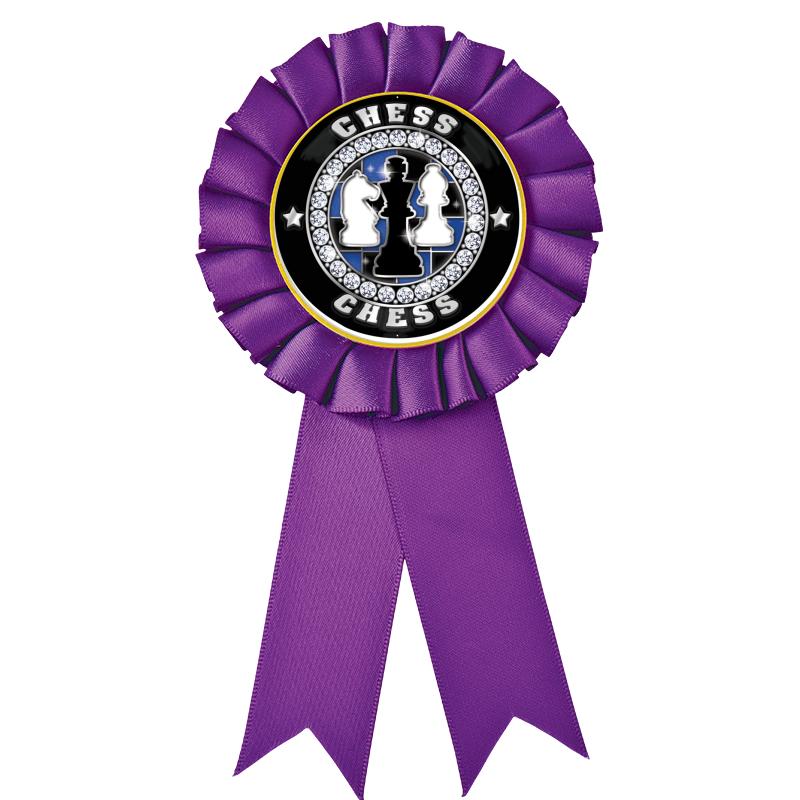 PURPLE MYLAR ROSETTES