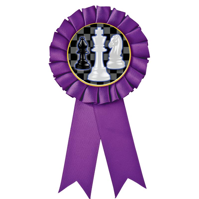 PURPLE MYLAR ROSETTES