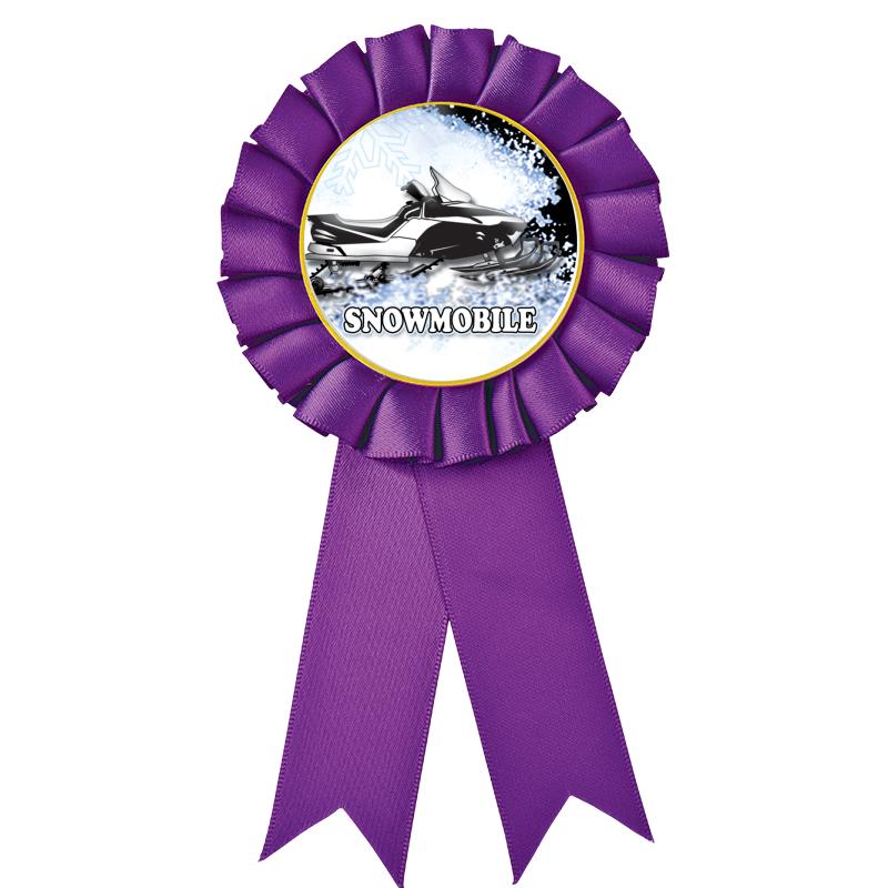 PURPLE MYLAR ROSETTES