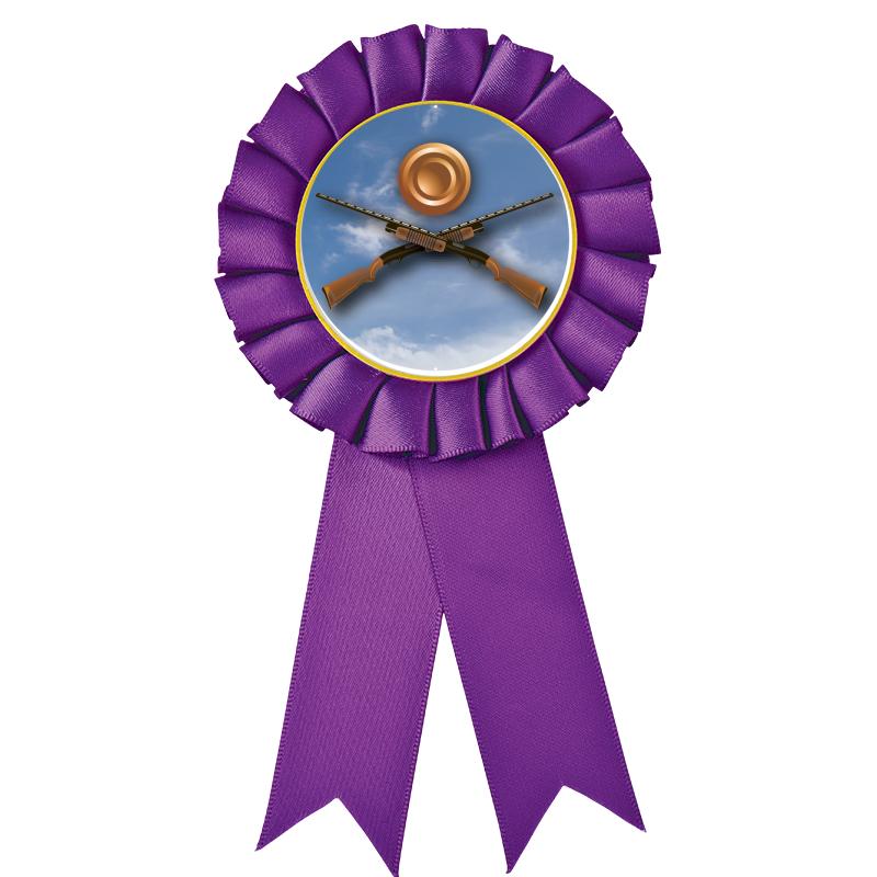 PURPLE MYLAR ROSETTES