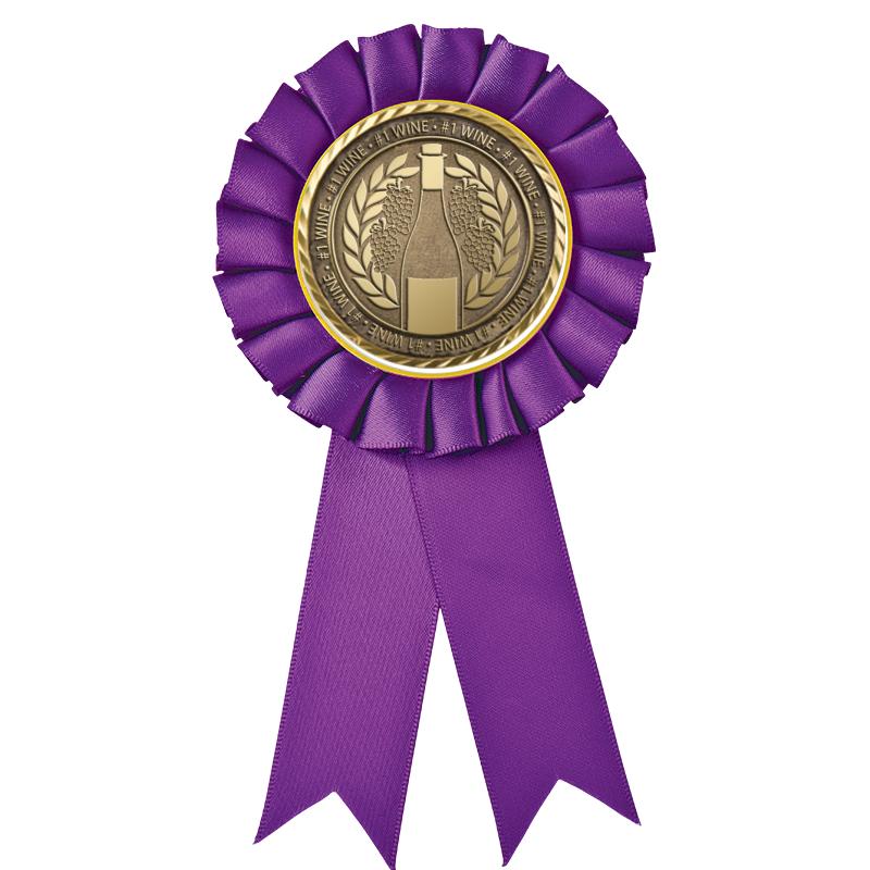 PURPLE MYLAR ROSETTES