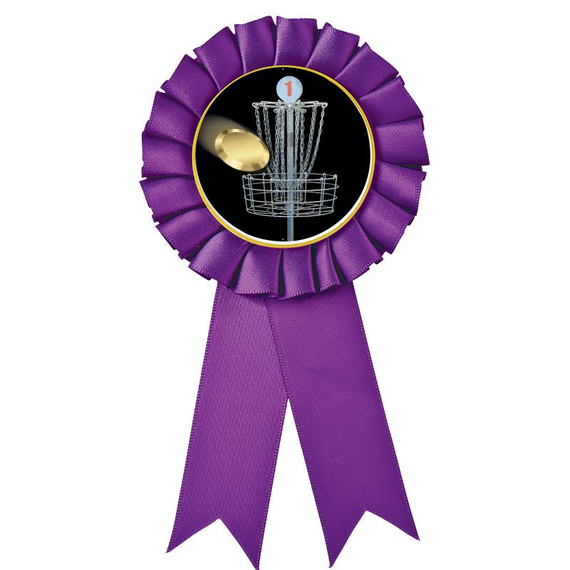 PURPLE MYLAR ROSETTES