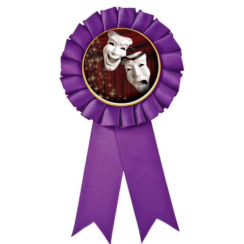 PURPLE MYLAR ROSETTES