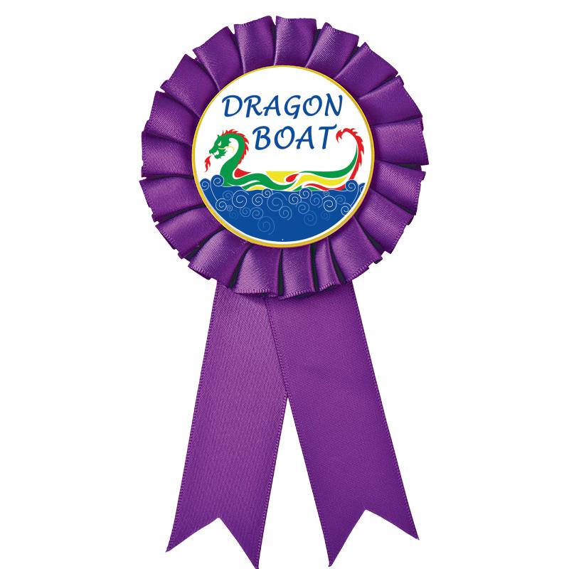 PURPLE MYLAR ROSETTES