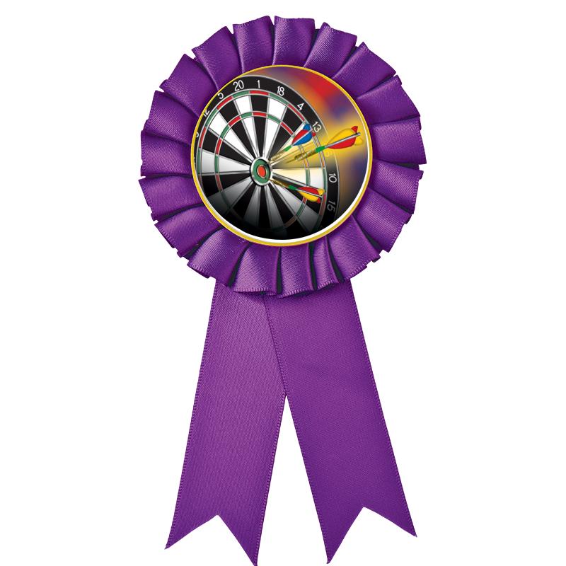 PURPLE MYLAR ROSETTES