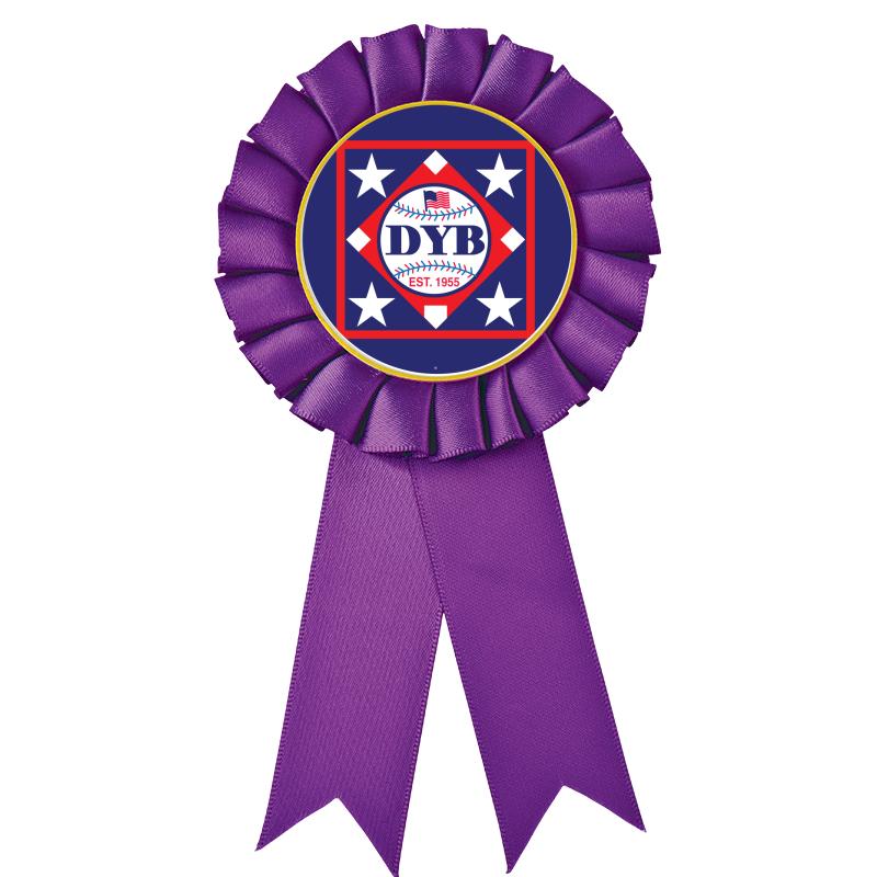 PURPLE MYLAR ROSETTES