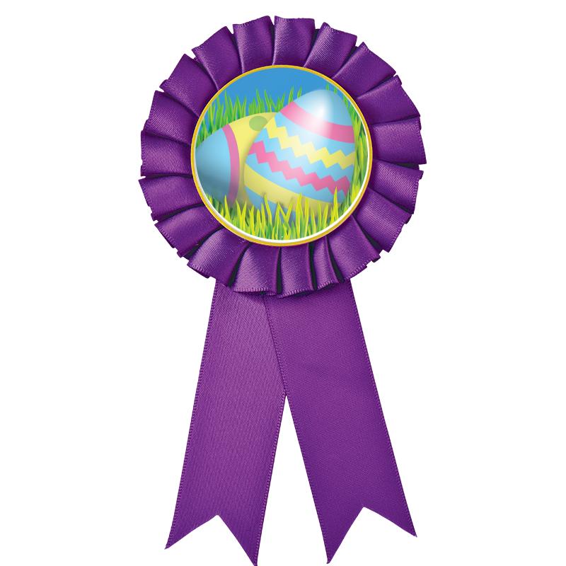 PURPLE MYLAR ROSETTES