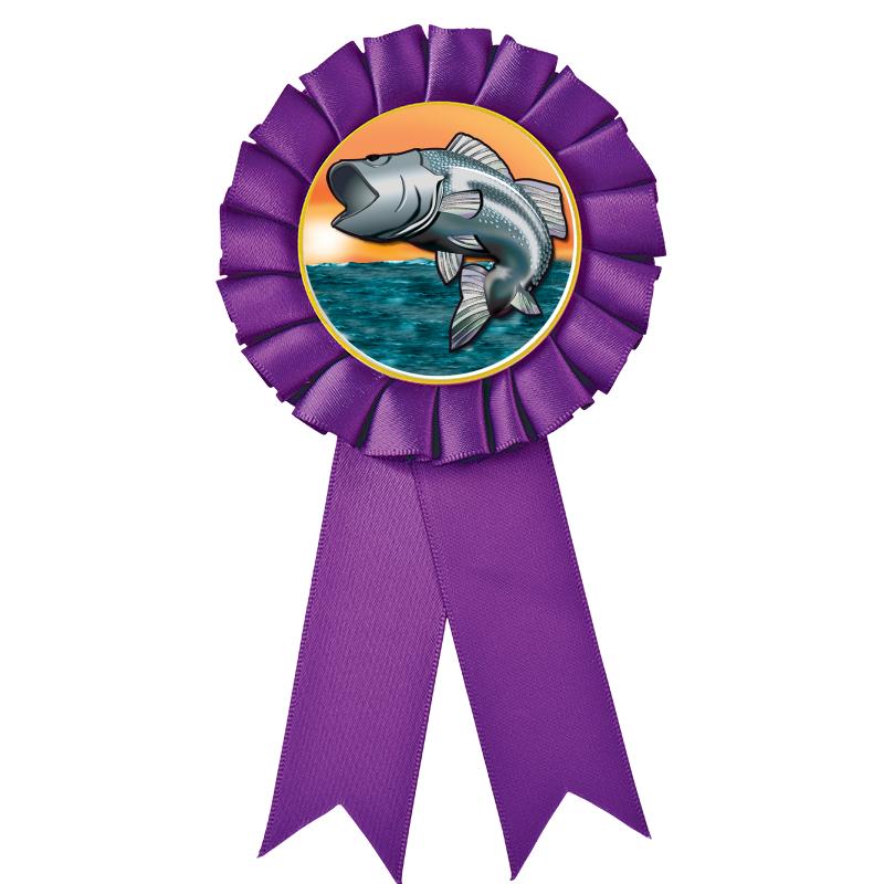 PURPLE MYLAR ROSETTES