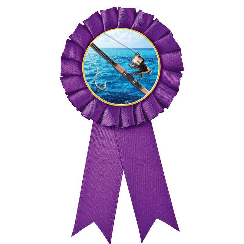 PURPLE MYLAR ROSETTES