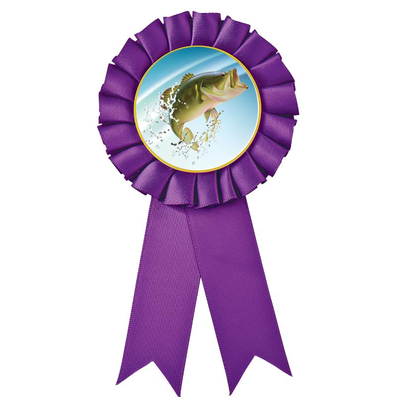 PURPLE MYLAR ROSETTES