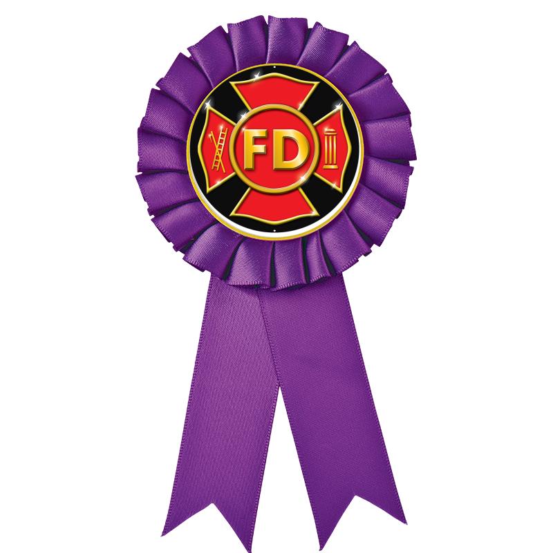 PURPLE MYLAR ROSETTES