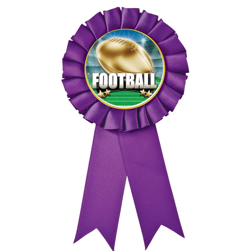 PURPLE MYLAR ROSETTES