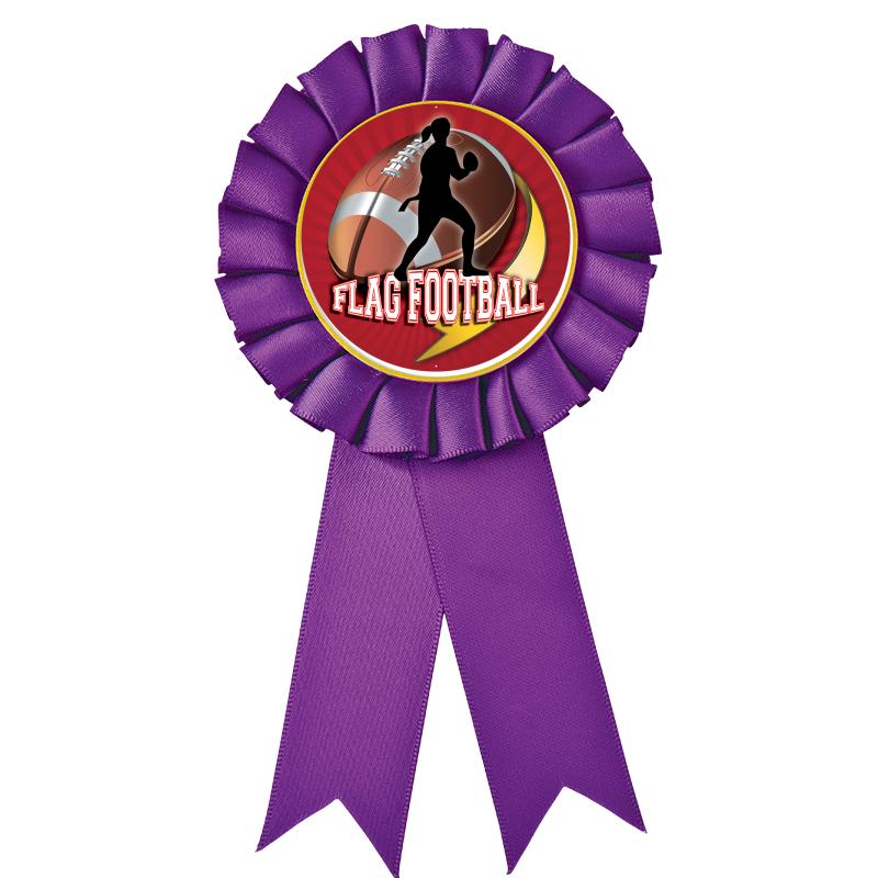 PURPLE MYLAR ROSETTES