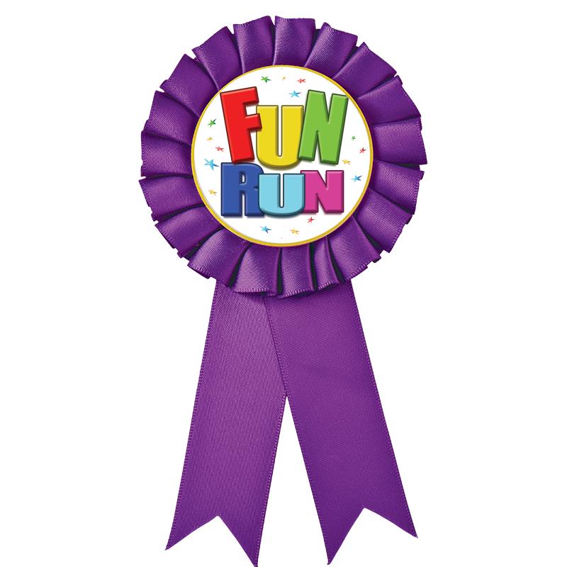 PURPLE MYLAR ROSETTES