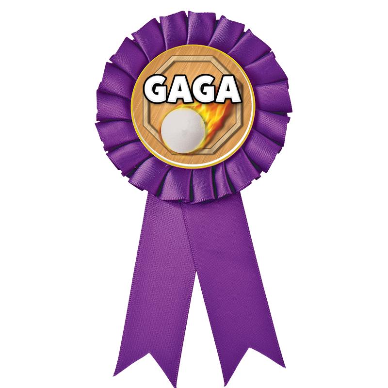 PURPLE MYLAR ROSETTES