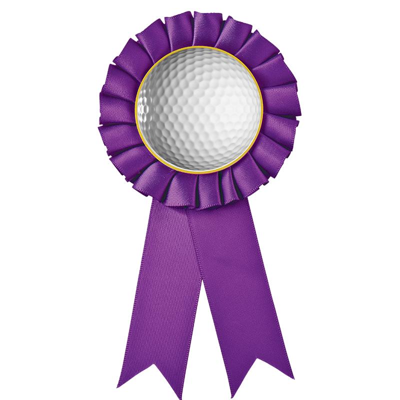 PURPLE MYLAR ROSETTES