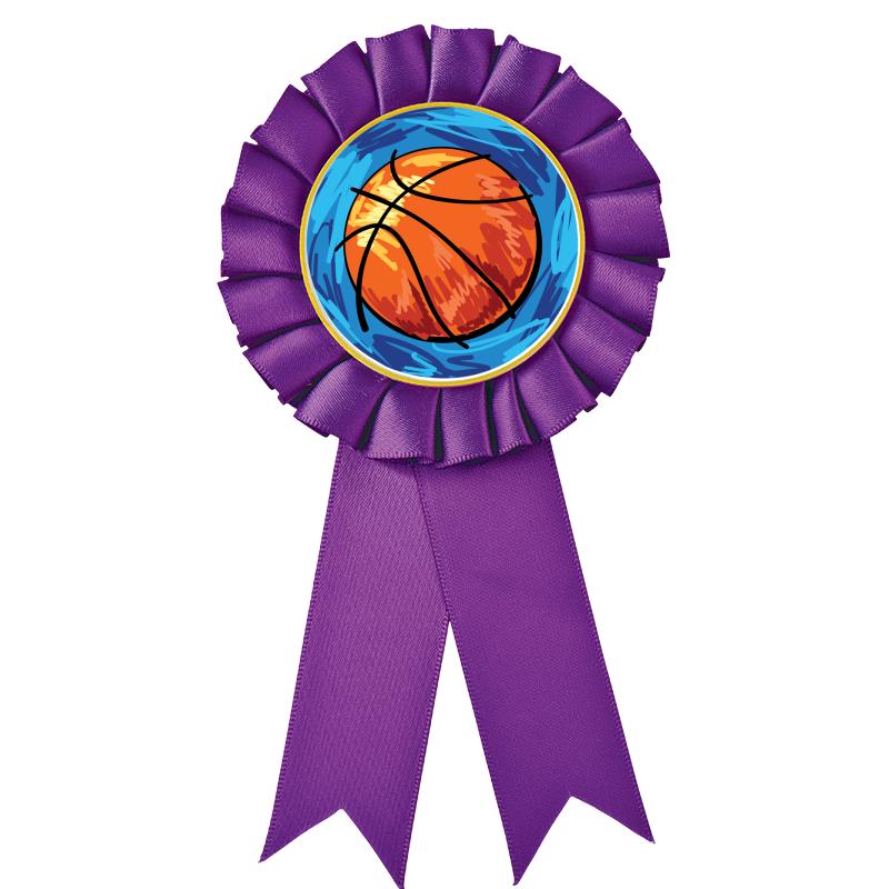 PURPLE MYLAR ROSETTES