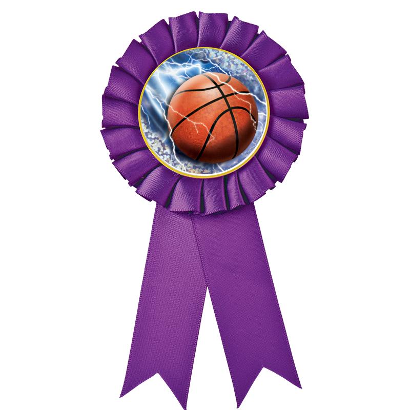 PURPLE MYLAR ROSETTES