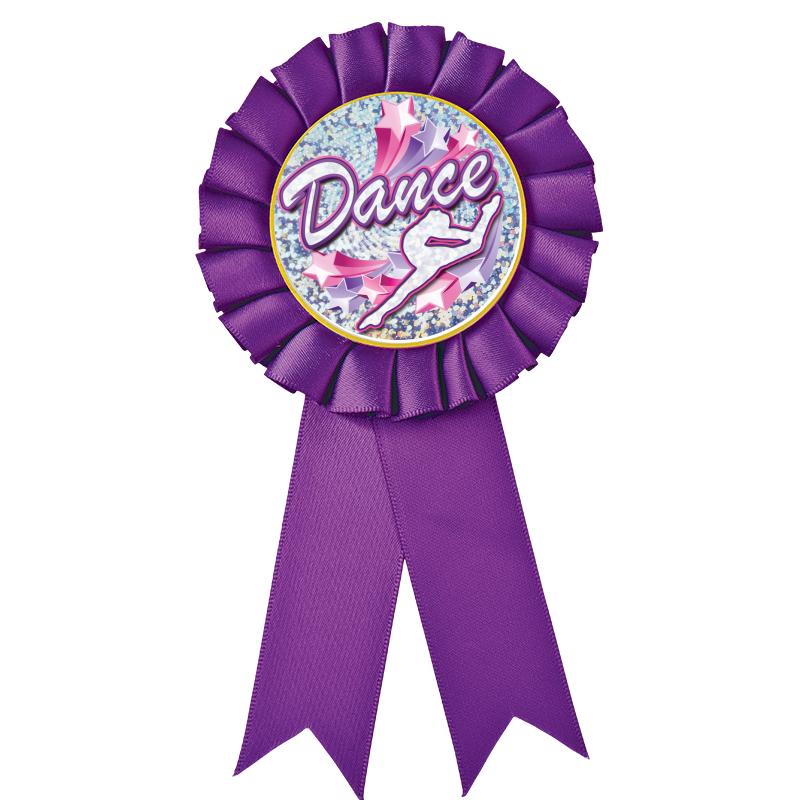 PURPLE MYLAR ROSETTES