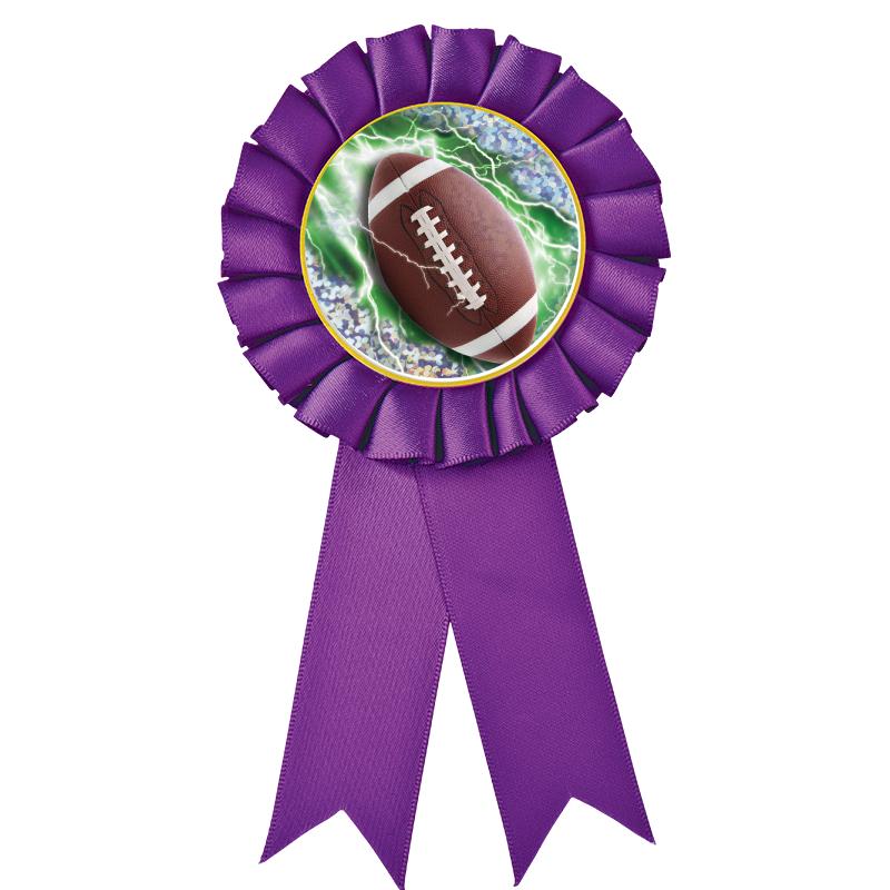 PURPLE MYLAR ROSETTES