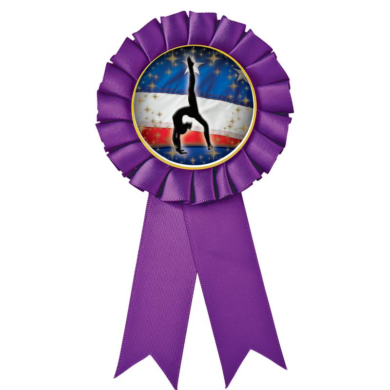PURPLE MYLAR ROSETTES
