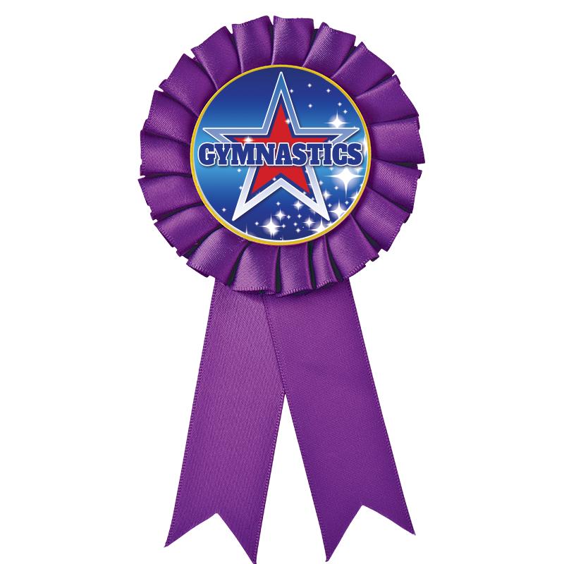 PURPLE MYLAR ROSETTES