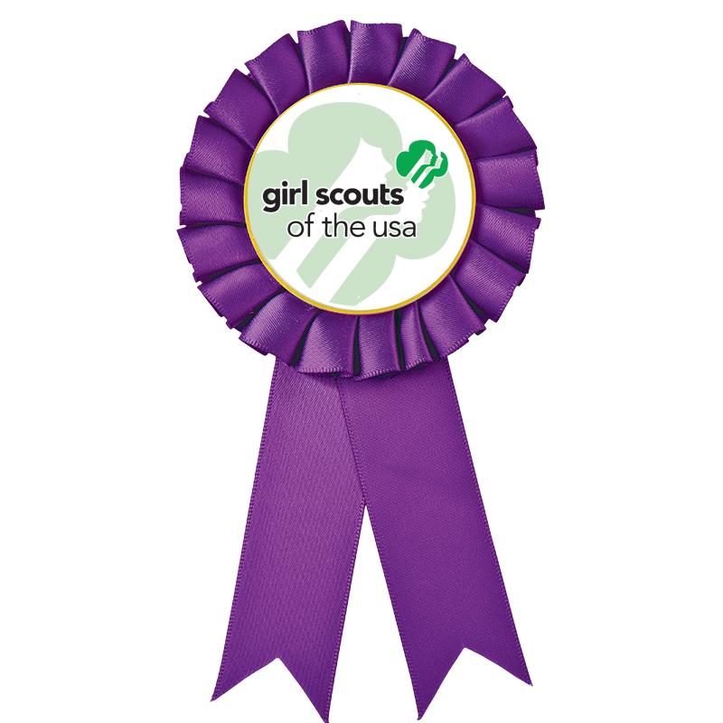 PURPLE MYLAR ROSETTES