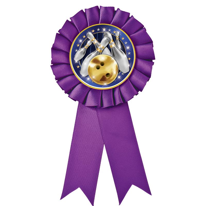 PURPLE MYLAR ROSETTES