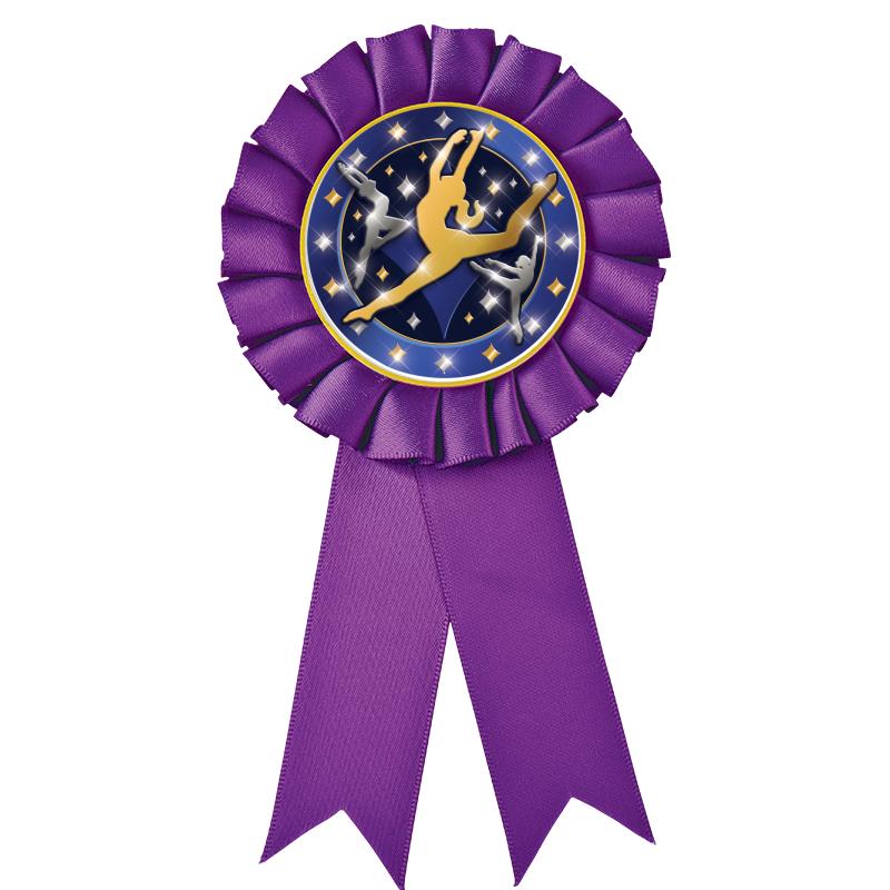 PURPLE MYLAR ROSETTES