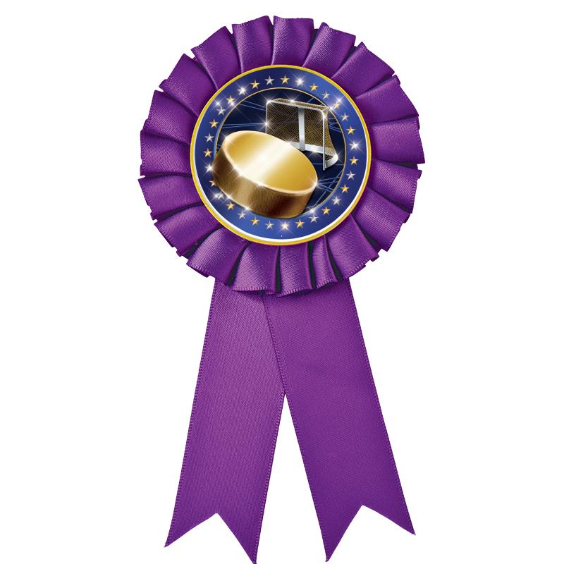 PURPLE MYLAR ROSETTES