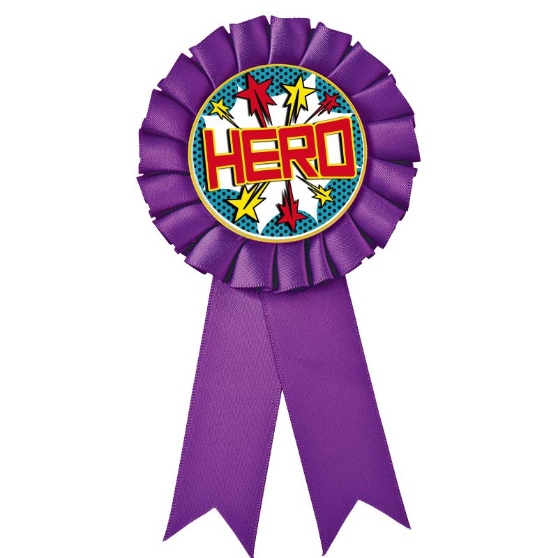 PURPLE MYLAR ROSETTES
