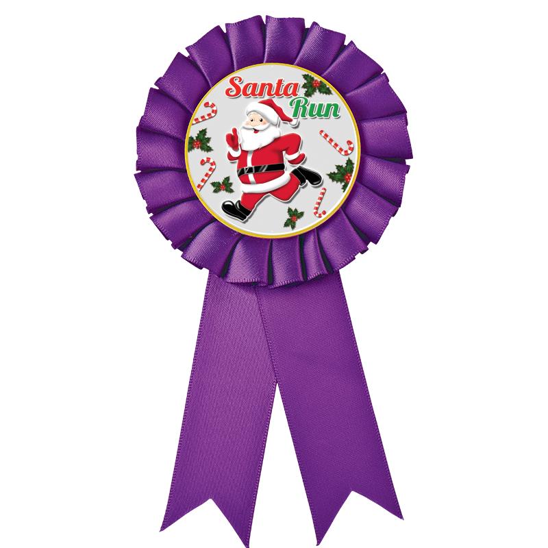 PURPLE MYLAR ROSETTES