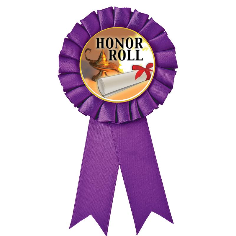 PURPLE MYLAR ROSETTES