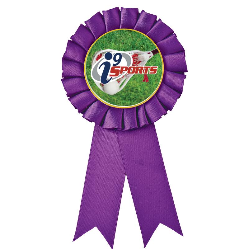 PURPLE MYLAR ROSETTES