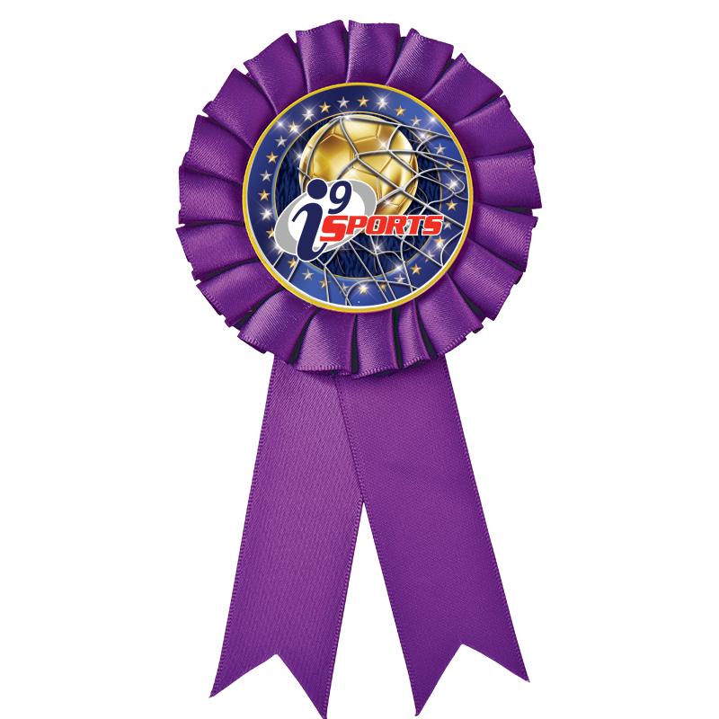 PURPLE MYLAR ROSETTES