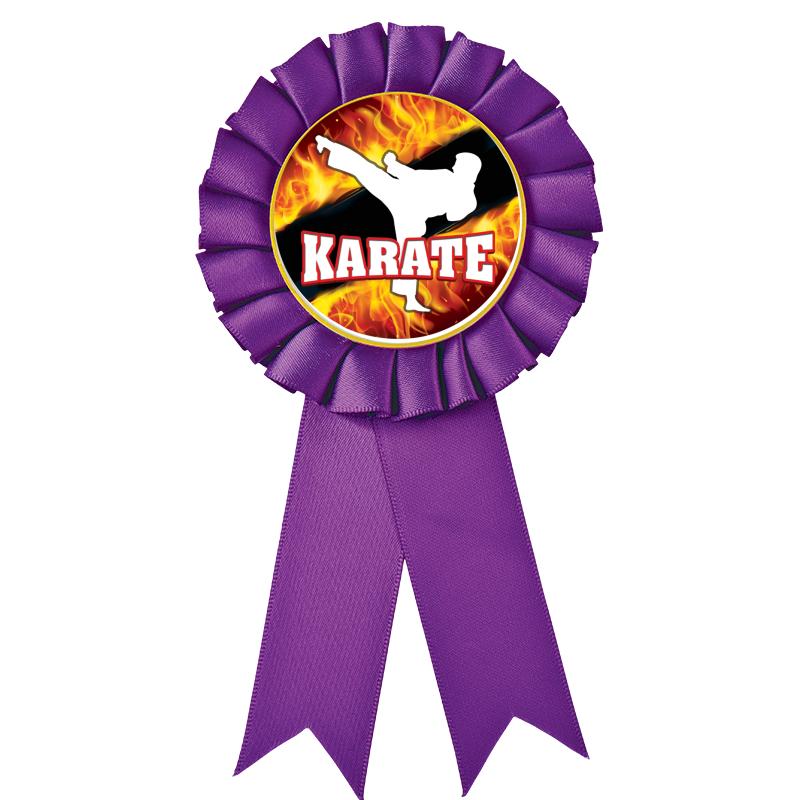 PURPLE MYLAR ROSETTES