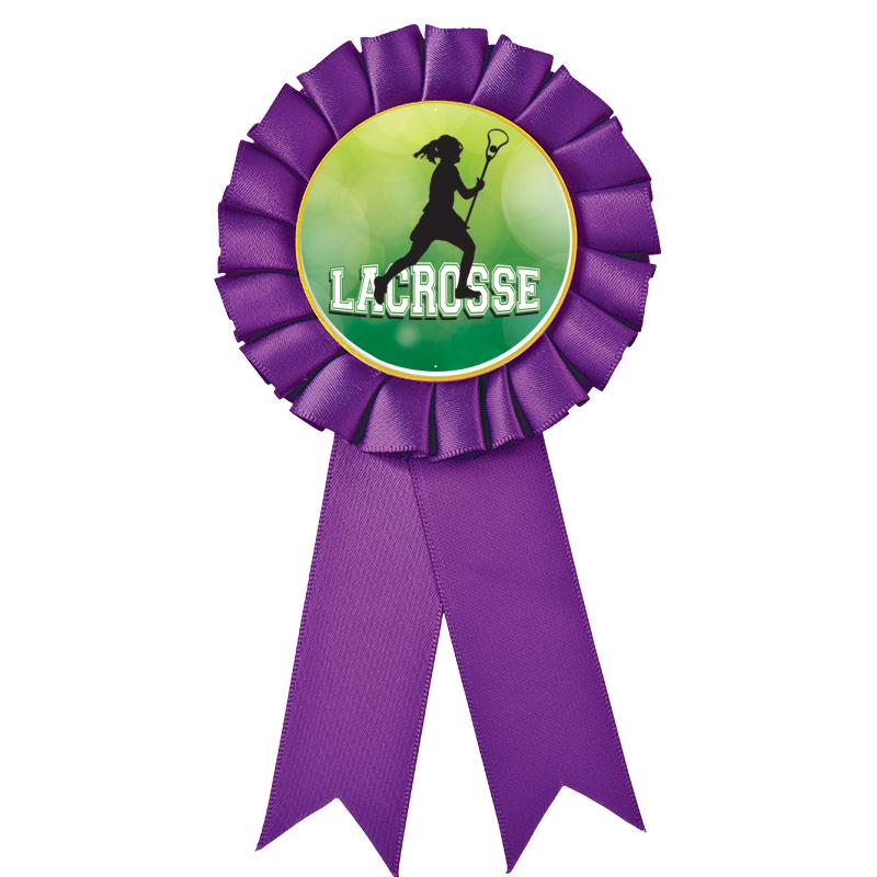 PURPLE MYLAR ROSETTES