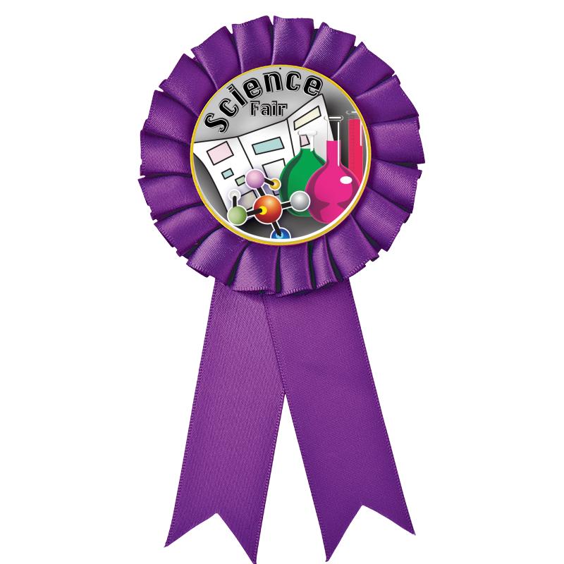 PURPLE MYLAR ROSETTES