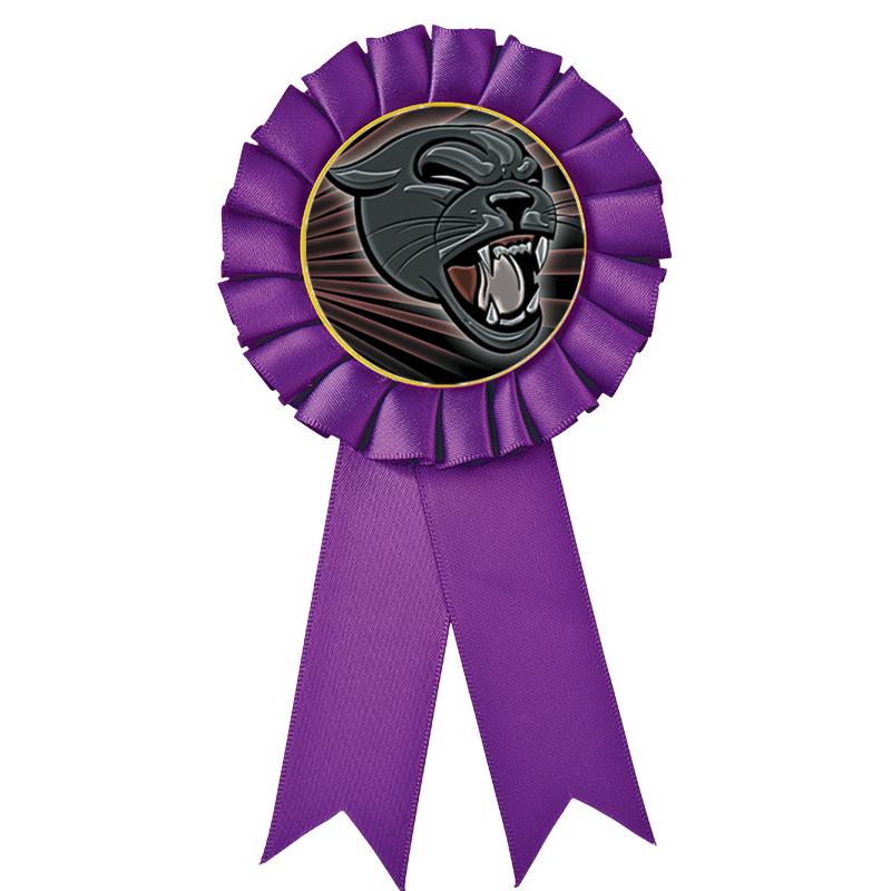 PURPLE MYLAR ROSETTES