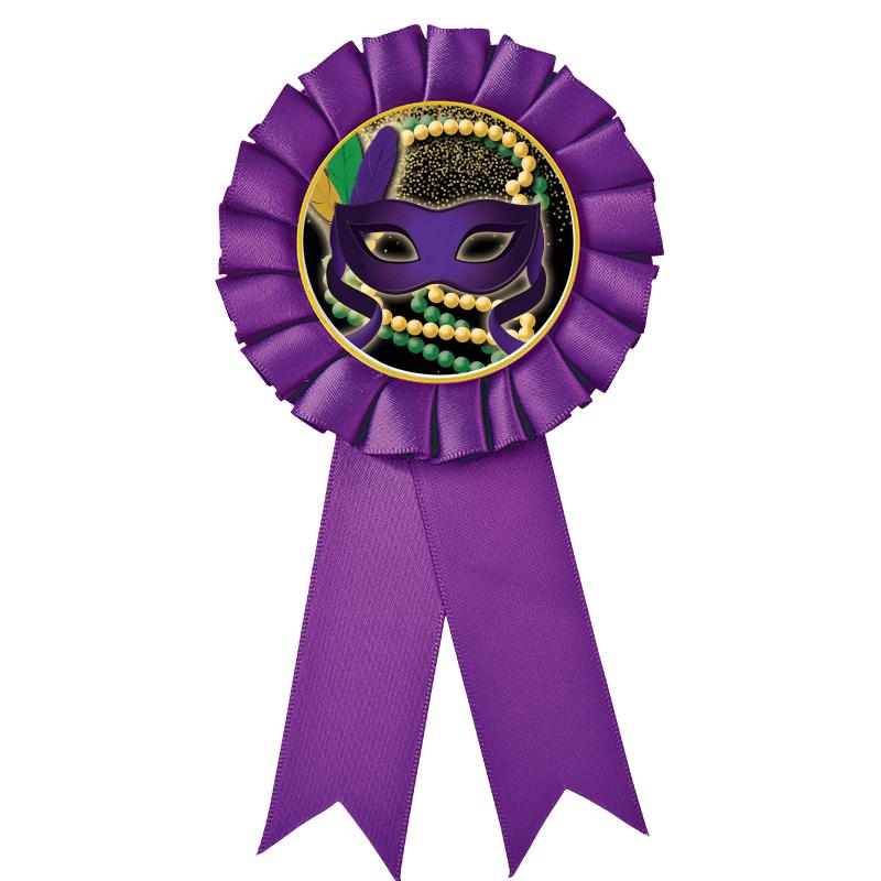 PURPLE MYLAR ROSETTES