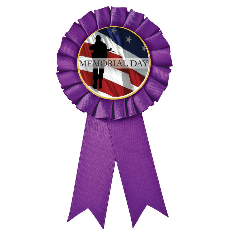 PURPLE MYLAR ROSETTES