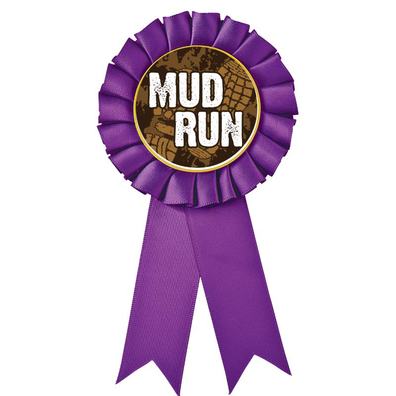 PURPLE MYLAR ROSETTES