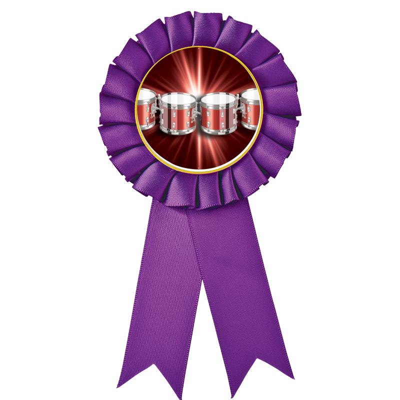 PURPLE MYLAR ROSETTES