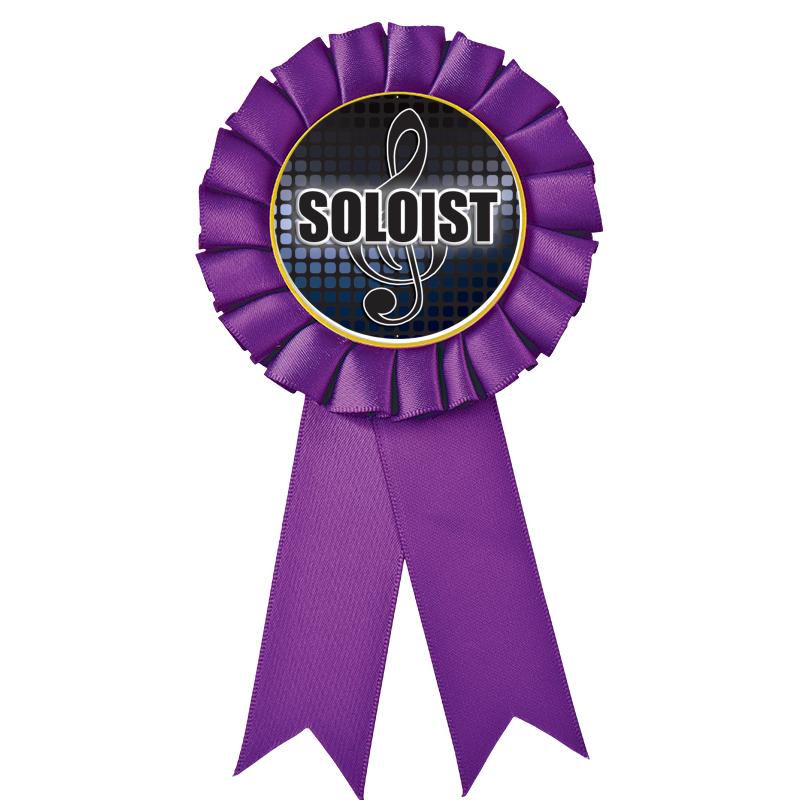 PURPLE MYLAR ROSETTES