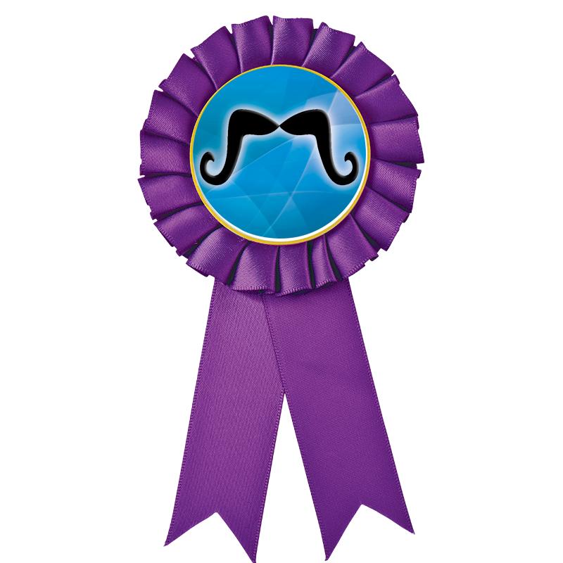 PURPLE MYLAR ROSETTES