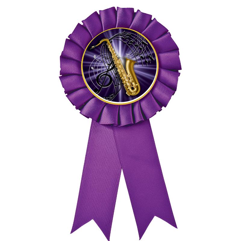 PURPLE MYLAR ROSETTES