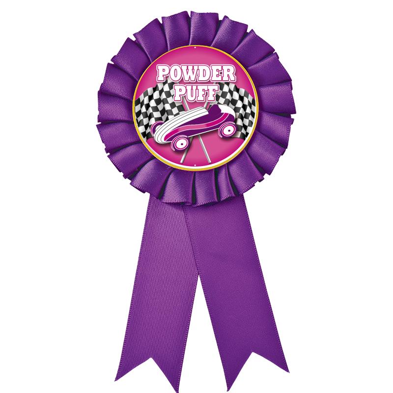 PURPLE MYLAR ROSETTES